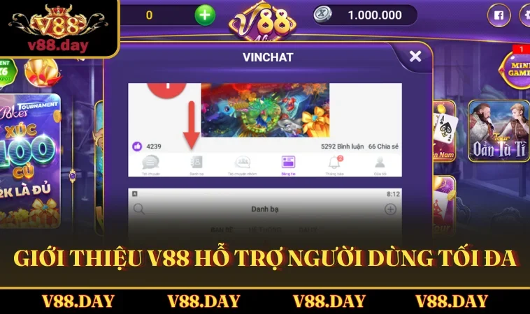 Giới thiệu V88 hỗ trợ người dùng tối đa