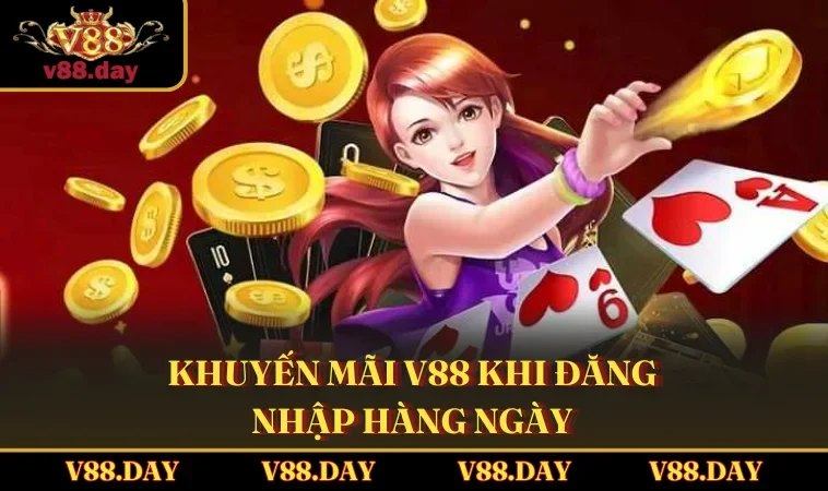 Khuyến mãi V88 khi đăng nhập hàng ngày